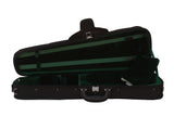 green shaped viola case