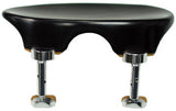 flesch flat ebony chinrest with nickel hill brackets